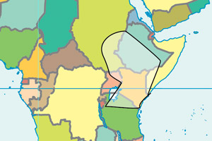 map of EAF hotspot