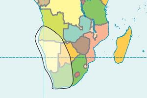 map of SAF hotspot
